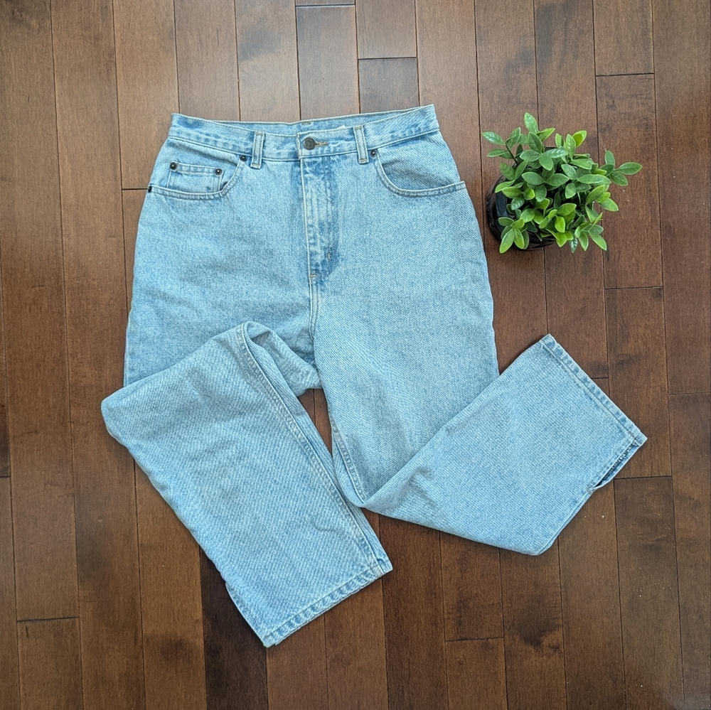 BILL BLASS SLIT DETAIL VINTAGE BARREL ANKLE CUT JEANS